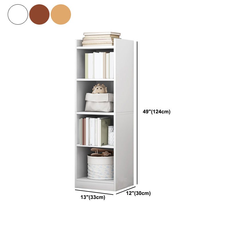 Closed Wood Bookcase Modern Minimalist Home Living Room Corner Bookshelf Clearhalo 'Bookcases' 'furn' 'furn_bookcases' 'Furniture' 'Office Furniture' 5429666