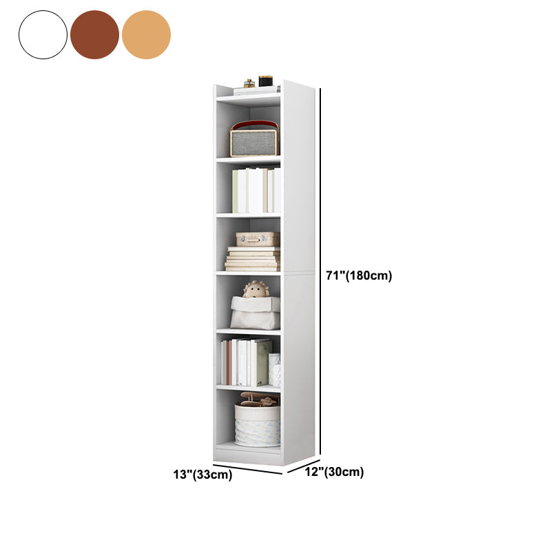 Closed Wood Bookcase Modern Minimalist Home Living Room Corner Bookshelf Clearhalo 'Bookcases' 'furn' 'furn_bookcases' 'Furniture' 'Office Furniture' 5429668