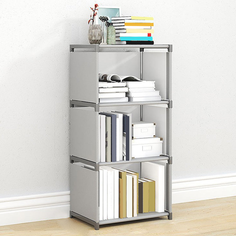 Moderne Stoffe Bücherregal, geometrisches Bücherregal für Wohnzimmer