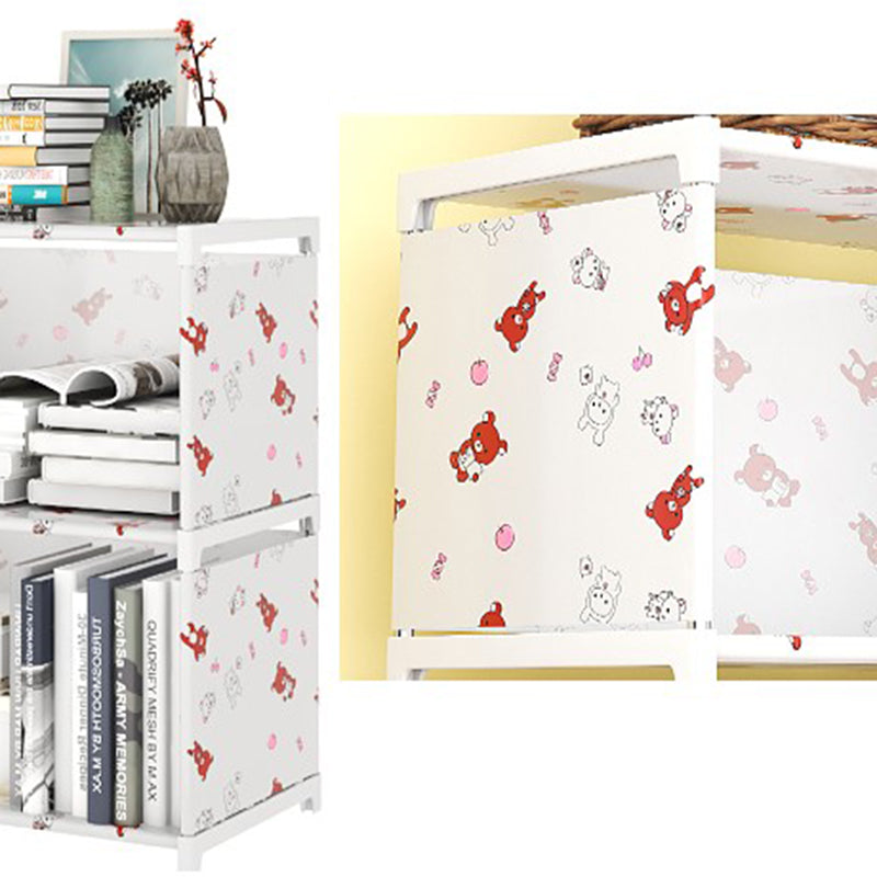 Moderne Stoffe Bücherregal, geometrisches Bücherregal für Wohnzimmer