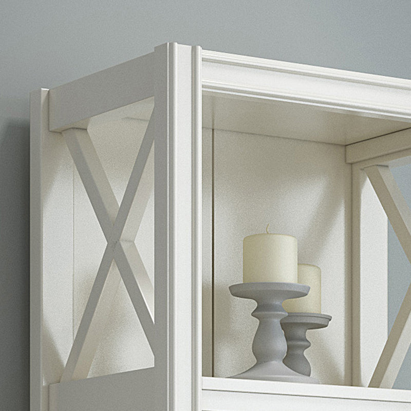 Libreria in stile rettangolo in legno massiccio