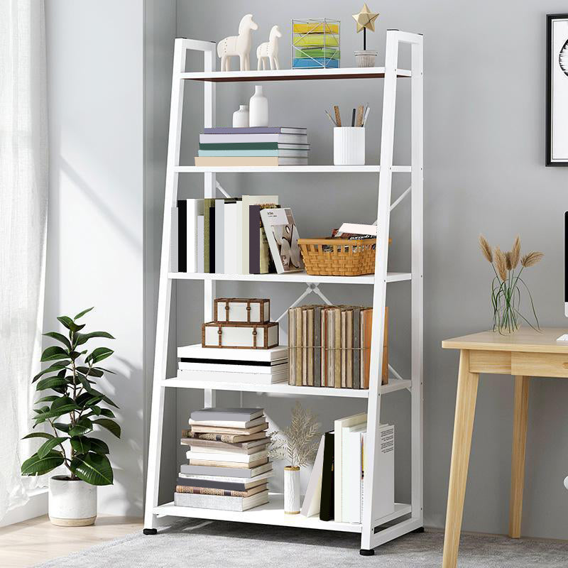 11.8 "Échelle de large étagère de livre contemporain Home Metal Libshelf
