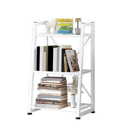 11.8 "Échelle de large étagère de livre contemporain Home Metal Libshelf