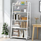 11.8 "Échelle de large étagère de livre contemporain Home Metal Libshelf