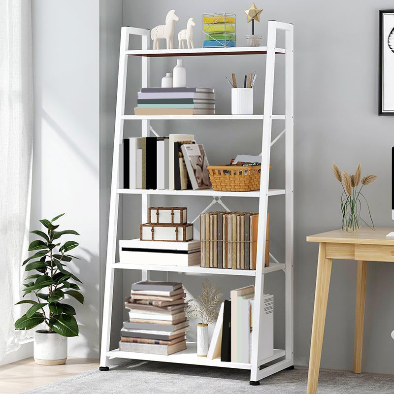11.8 "Échelle de large étagère de livre contemporain Home Metal Libshelf