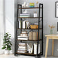 11.8 "Échelle de large étagère de livre contemporain Home Metal Libshelf