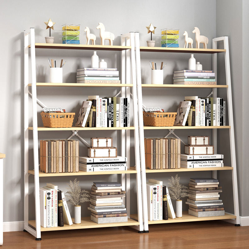 11.8 "Échelle de large étagère de livre contemporain Home Metal Libshelf