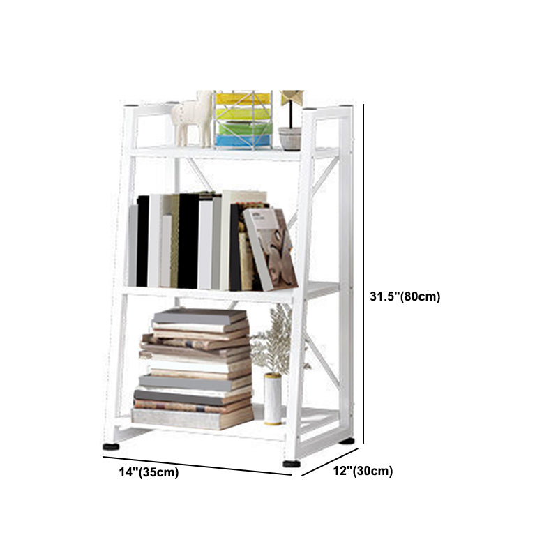 11.8 "Échelle de large étagère de livre contemporain Home Metal Libshelf
