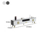 Open Storage 18" H TV Stand , Faux Wood TV Stand Console in Grey / White Clearhalo 'furn' 'furn_tv_stands_entertainment_centers' 'Furniture' 'Living Room Furniture' 'TV Stands & Entertainment Centers' 'TV Stands & Media Storage Furniture' 'tv_stands_entertainment_centers' 5429896