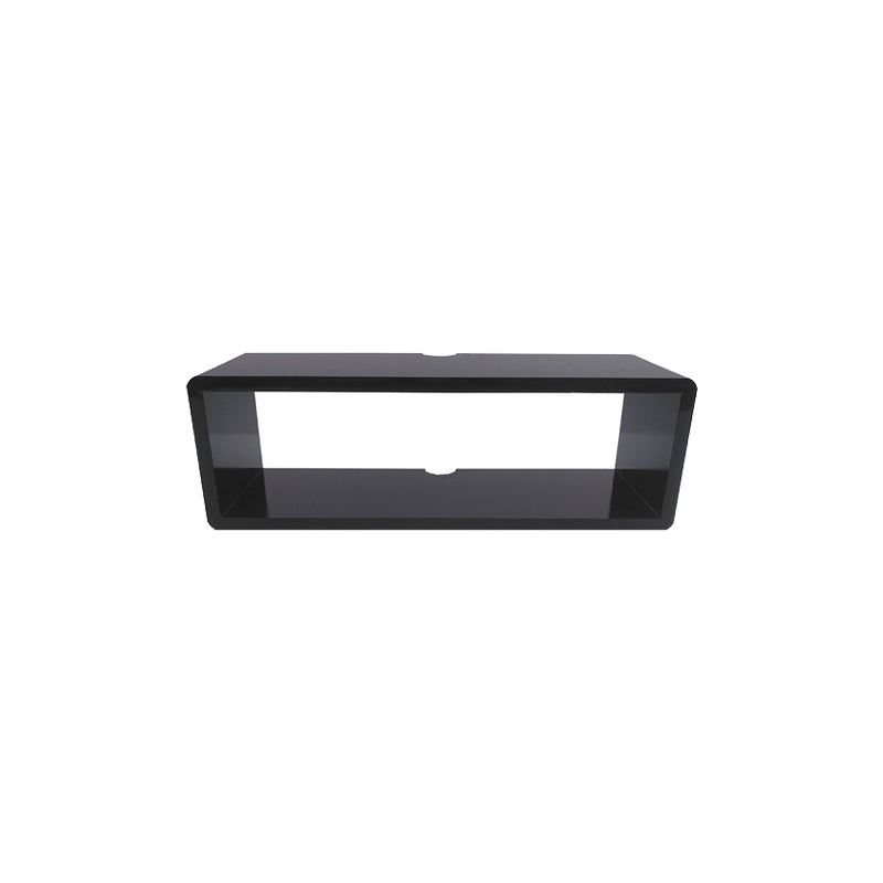 Scandinavian Wood TV Media Stand Matte Finish Media Console with Shelves 23.6"L x 7.9"W x 7.9"H Black Clearhalo 'furn' 'furn_tv_stands_entertainment_centers' 'Furniture' 'Living Room Furniture' 'TV Stands & Entertainment Centers' 'TV Stands & Media Storage Furniture' 'tv_stands_entertainment_centers' 5429987