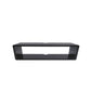 Scandinavian Wood TV Media Stand Matte Finish Media Console with Shelves 31.5"L x 7.9"W x 7.9"H Black Clearhalo 'furn' 'furn_tv_stands_entertainment_centers' 'Furniture' 'Living Room Furniture' 'TV Stands & Entertainment Centers' 'TV Stands & Media Storage Furniture' 'tv_stands_entertainment_centers' 5429989