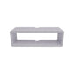 Scandinavian Wood TV Media Stand Matte Finish Media Console with Shelves 23.6"L x 7.9"W x 7.9"H White Clearhalo 'furn' 'furn_tv_stands_entertainment_centers' 'Furniture' 'Living Room Furniture' 'TV Stands & Entertainment Centers' 'TV Stands & Media Storage Furniture' 'tv_stands_entertainment_centers' 5429993