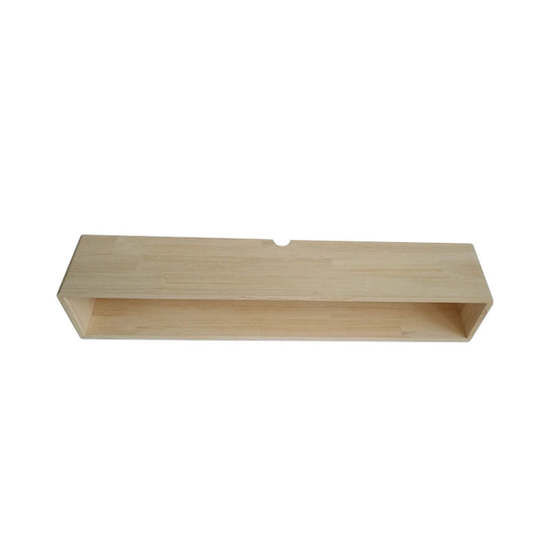 Scandinavian Wood TV Media Stand Matte Finish Media Console with Shelves 39.5"L x 8"W x 8"H Wood Clearhalo 'furn' 'furn_tv_stands_entertainment_centers' 'Furniture' 'Living Room Furniture' 'TV Stands & Entertainment Centers' 'TV Stands & Media Storage Furniture' 'tv_stands_entertainment_centers' 5430000