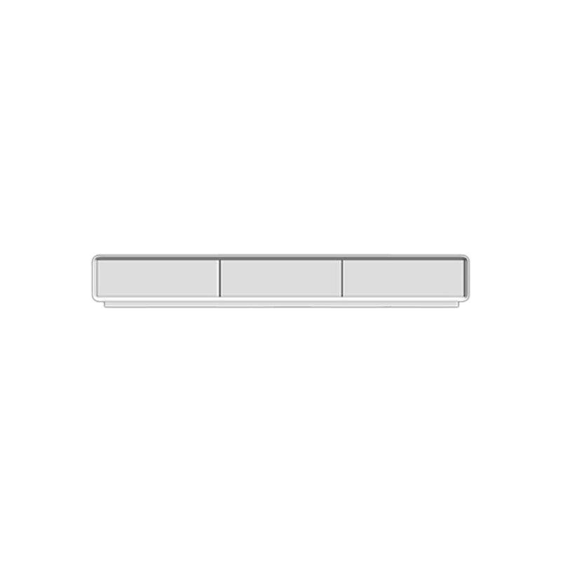 16 - Inch D White TV Console with Glide Drawer Included , Contemporary TV Stand
