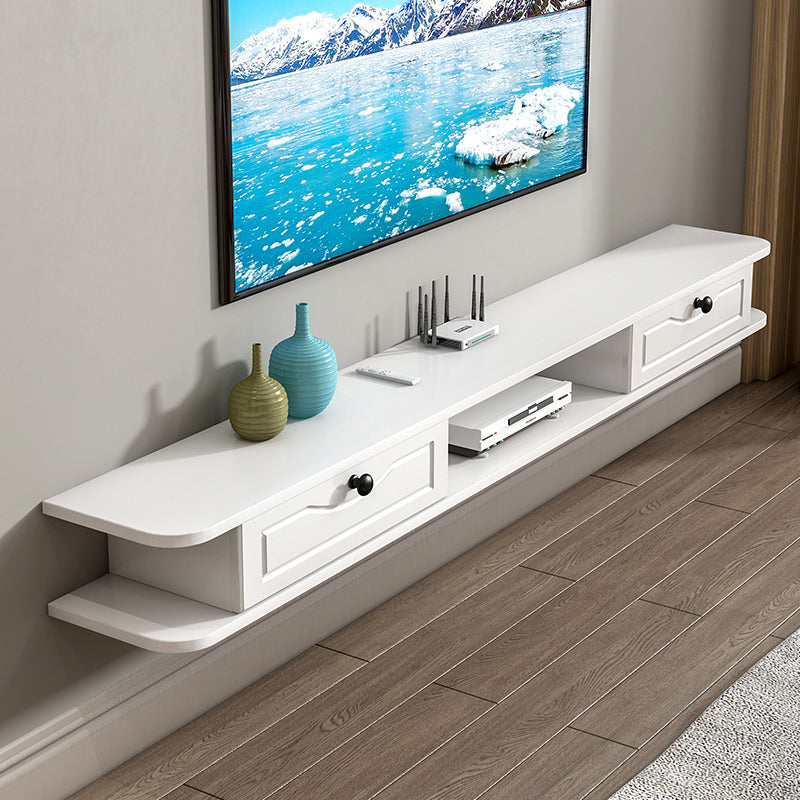 Scandinavian Wall-mounted TV Stand Faux Wood and Solid Wood TV Cabinet White Clearhalo 'furn' 'furn_tv_stands_entertainment_centers' 'Furniture' 'Living Room Furniture' 'TV Stands & Entertainment Centers' 'TV Stands & Media Storage Furniture' 'tv_stands_entertainment_centers' 5430036