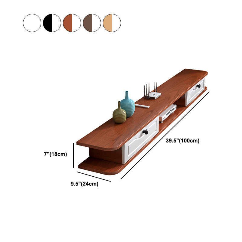 Scandinavian Wall-mounted TV Stand Faux Wood and Solid Wood TV Cabinet Clearhalo 'furn' 'furn_tv_stands_entertainment_centers' 'Furniture' 'Living Room Furniture' 'TV Stands & Entertainment Centers' 'TV Stands & Media Storage Furniture' 'tv_stands_entertainment_centers' 5430047