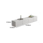 12 / 16 - Inch TV Console Faux Wood TV Console Stand With Cabinets / Drawers in White Clearhalo 'furn' 'furn_tv_stands_entertainment_centers' 'Furniture' 'Living Room Furniture' 'TV Stands & Entertainment Centers' 'TV Stands & Media Storage Furniture' 'tv_stands_entertainment_centers' 5430078