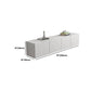 12 / 16 - Inch TV Console Faux Wood TV Console Stand With Cabinets / Drawers in White Clearhalo 'furn' 'furn_tv_stands_entertainment_centers' 'Furniture' 'Living Room Furniture' 'TV Stands & Entertainment Centers' 'TV Stands & Media Storage Furniture' 'tv_stands_entertainment_centers' 5430079