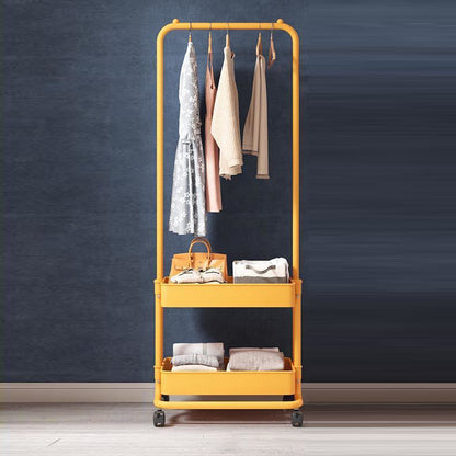 Industrial Coat Rack Storage Shelf Entryway Kit Coat Hanger for Living Room Yellow Clearhalo 'Entry & Mudroom Furniture' 'furn' 'furn_hall_tree_coat_racks' 'Furniture' 'Hall Trees & Coat Racks' 'hall_tree_coat_racks' 5430300
