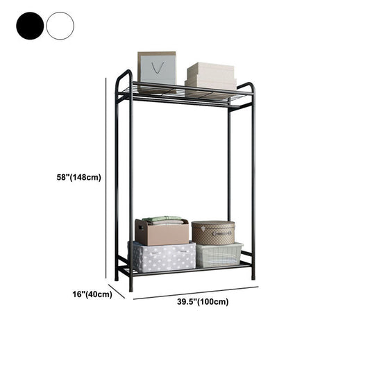 Zeitgenössischer Kleidungsregal Metall Regale Aufbewahrung freistehender Hallbaum
