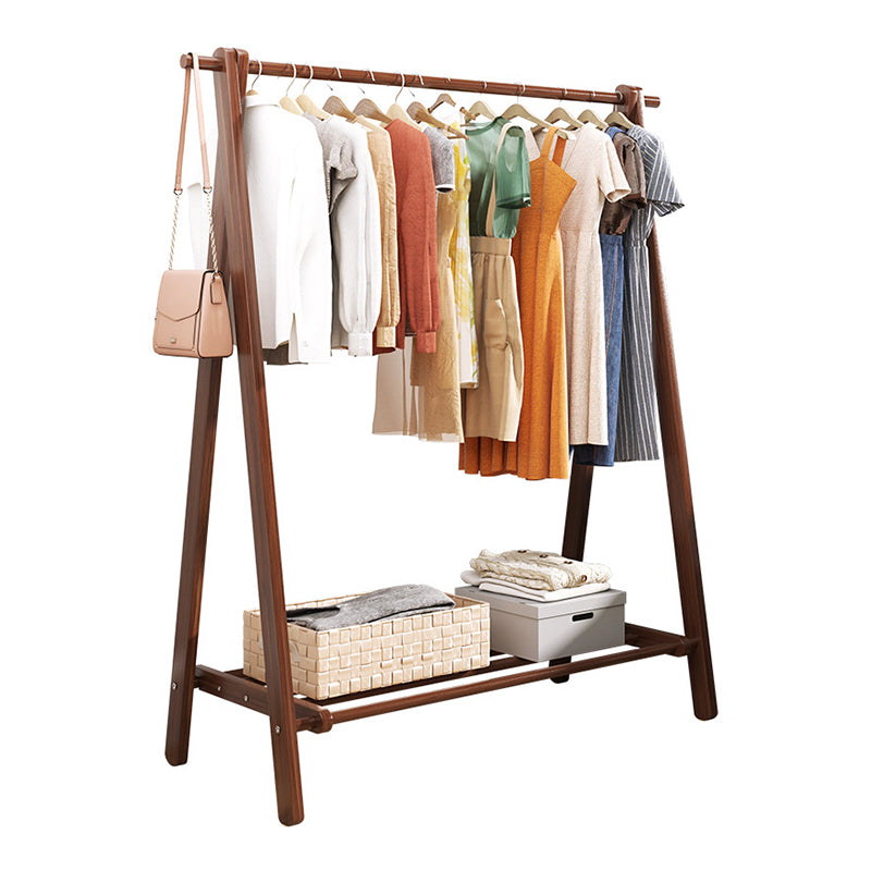 Modern Coat Rack Wooden Shelf Storage Coat Hanger in Bedroom Room Clearhalo 'Entry & Mudroom Furniture' 'furn' 'furn_hall_tree_coat_racks' 'Furniture' 'Hall Trees & Coat Racks' 'hall_tree_coat_racks' 5430598