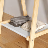 Modern Coat Rack Wooden Shelf Storage Coat Hanger in Bedroom Room Clearhalo 'Entry & Mudroom Furniture' 'furn' 'furn_hall_tree_coat_racks' 'Furniture' 'Hall Trees & Coat Racks' 'hall_tree_coat_racks' 5430603