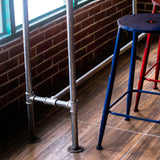 Tavolo da riposo altezza della barra da barra interno tavolo da pub in metallo industriale