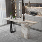 Double Pedestal Kitchen Counter Height Table Contemporary Rectangle Pub Table Clearhalo 'Bar Furniture' 'Bar Tables' 'bar_tables' 'furn' 'furn_bar_tables' 'Furniture' 'Kitchen & Dining Furniture' 5432764