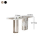 Double Pedestal Kitchen Counter Height Table Contemporary Rectangle Pub Table Clearhalo 'Bar Furniture' 'Bar Tables' 'bar_tables' 'furn' 'furn_bar_tables' 'Furniture' 'Kitchen & Dining Furniture' 5432770