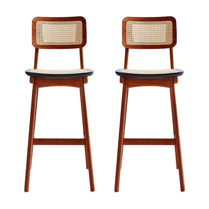 Modern Bar Stool Wooden Counter Bar Stool with Wood Legs for Home