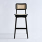 Modern Bar Stool Wooden Counter Bar Stool with Wood Legs for Home