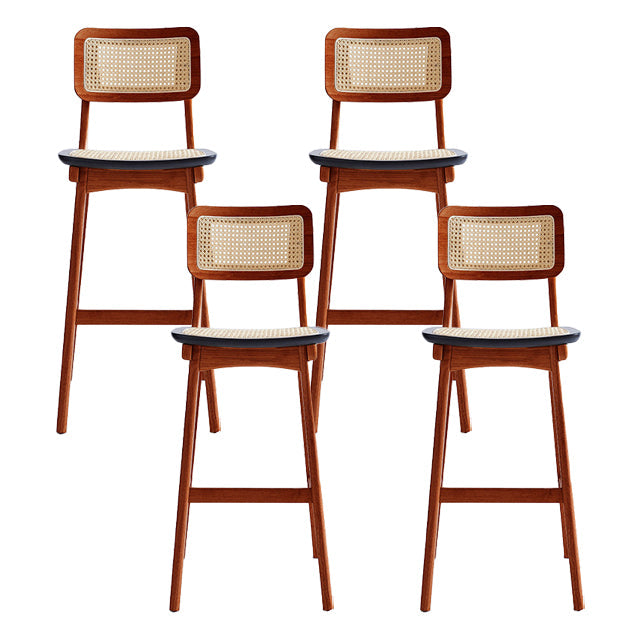 Tabouret de bar moderne tabouret de comptoir en bois avec des jambes en bois pour la maison