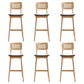Modern Bar Stool Wooden Counter Bar Stool with Wood Legs for Home