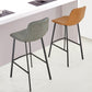 Modern Backrest Armless Counter Stool Iron Milk Tea Shop Bar Stool with Leather Cushion Clearhalo 'Bar Furniture' 'Bar Stools' 'bar_stools' 'furn' 'furn_bar_stools' 'Furniture' 'Kitchen & Dining Furniture' 5433177