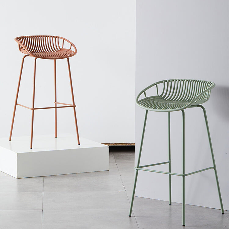 Moderner Barhocker Metallstockschocken mit Metallbeinen für Zuhause