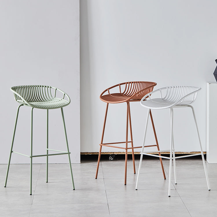 Moderner Barhocker Metallstockschocken mit Metallbeinen für Zuhause