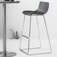 Tabouret de bar de style contemporain tabouret de comptoir en plastique avec des jambes en métal pour la maison