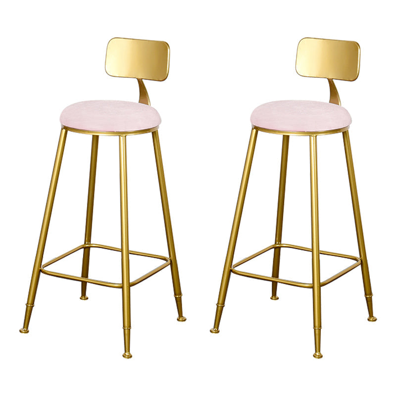 Sgabello da bar con bancone senza bracciolo glam sgabello da cucina in ferro con pedale e cuscino