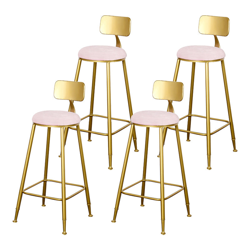 Sgabello da bar con bancone senza bracciolo glam sgabello da cucina in ferro con pedale e cuscino