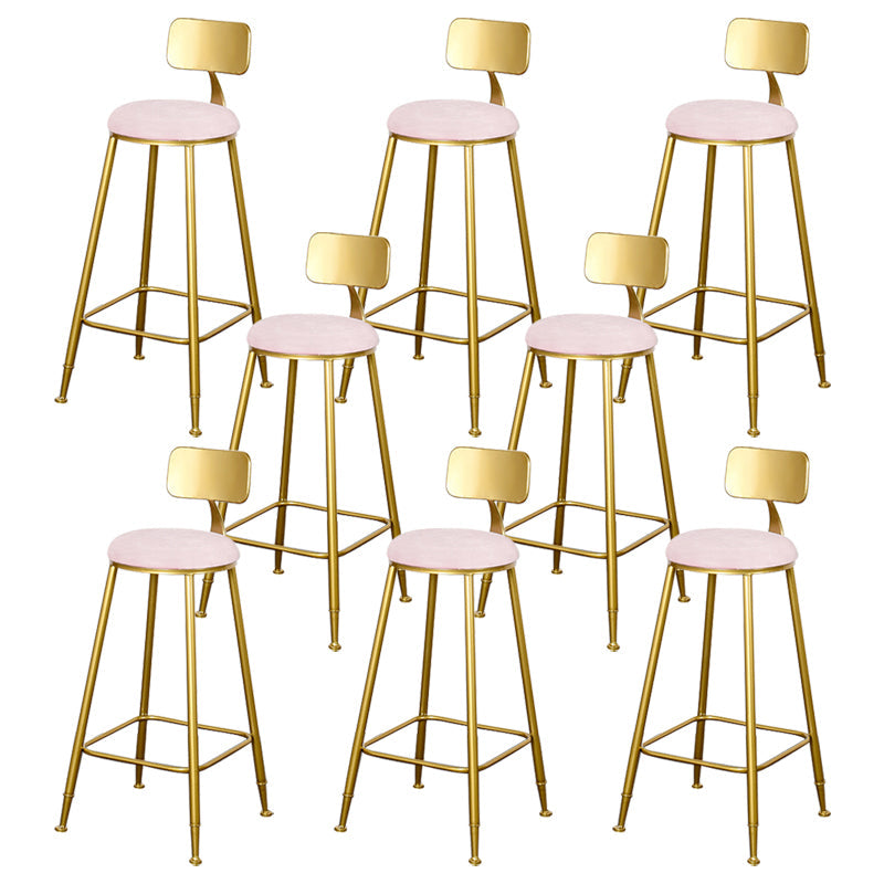 Sgabello da bar con bancone senza bracciolo glam sgabello da cucina in ferro con pedale e cuscino