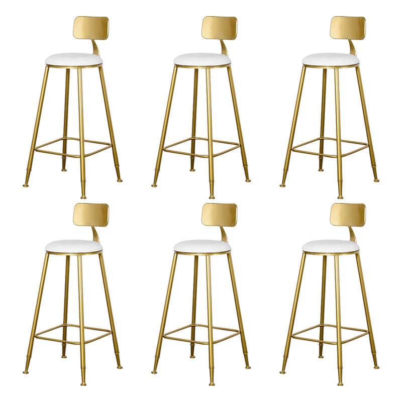 Sgabello da bar con bancone senza bracciolo glam sgabello da cucina in ferro con pedale e cuscino