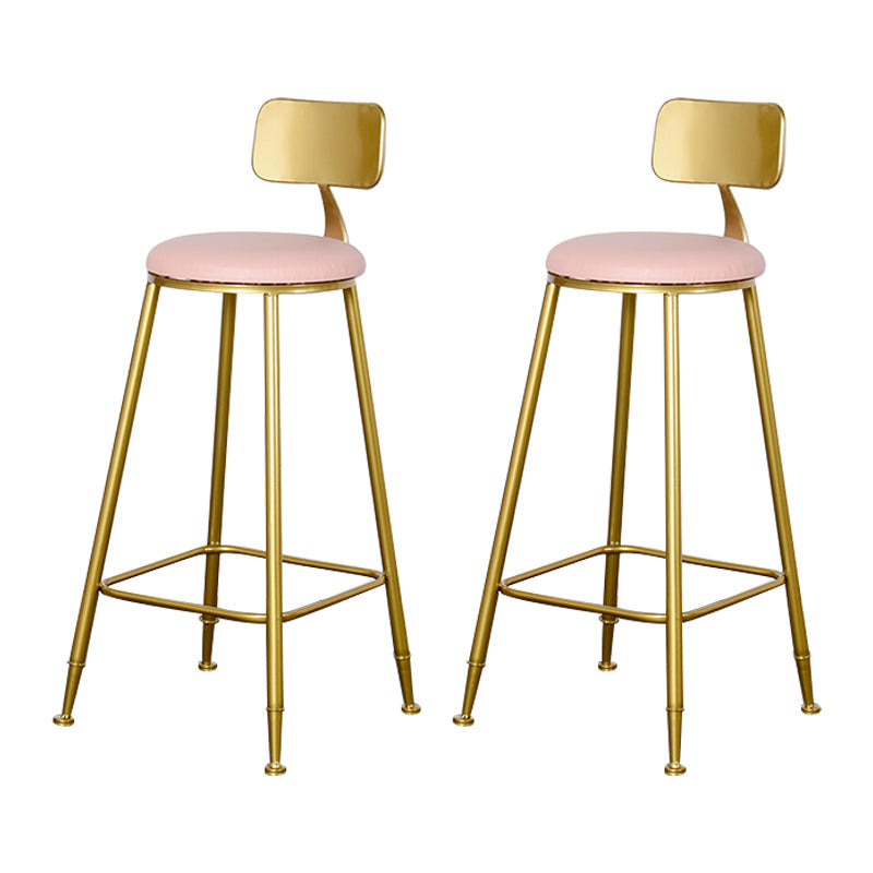 Sgabello da bar con bancone senza bracciolo glam sgabello da cucina in ferro con pedale e cuscino