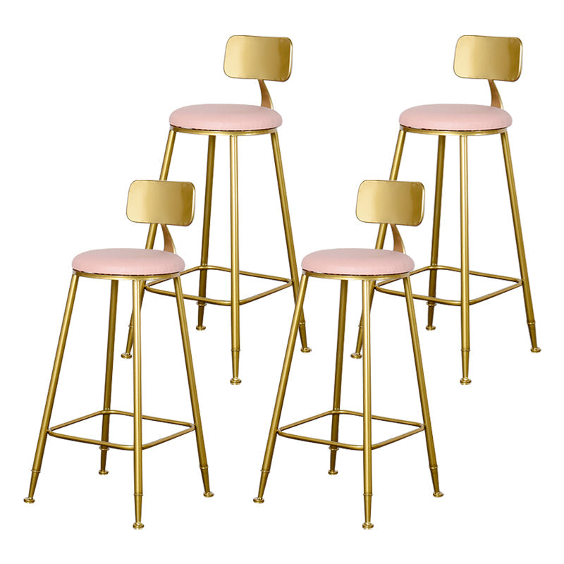 Sgabello da bar con bancone senza bracciolo glam sgabello da cucina in ferro con pedale e cuscino