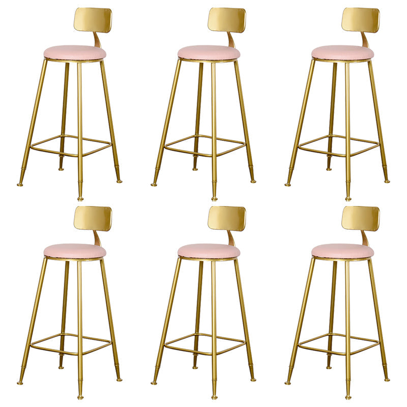 Sgabello da bar con bancone senza bracciolo glam sgabello da cucina in ferro con pedale e cuscino