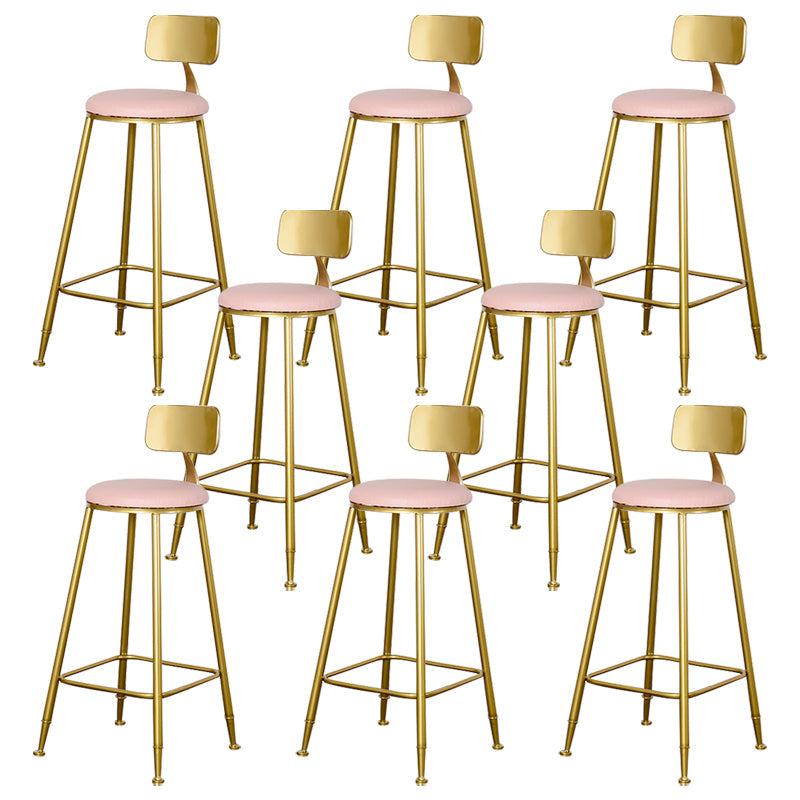 Sgabello da bar con bancone senza bracciolo glam sgabello da cucina in ferro con pedale e cuscino