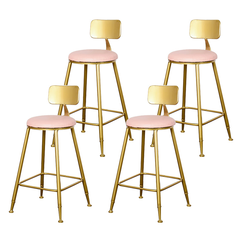 Sgabello da bar con bancone senza bracciolo glam sgabello da cucina in ferro con pedale e cuscino