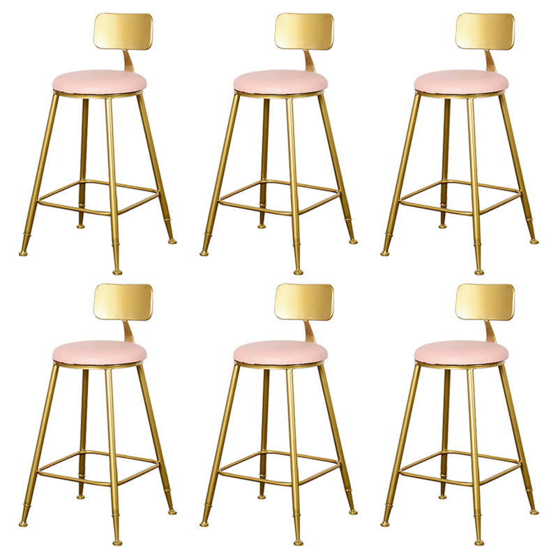 Sgabello da bar con bancone senza bracciolo glam sgabello da cucina in ferro con pedale e cuscino