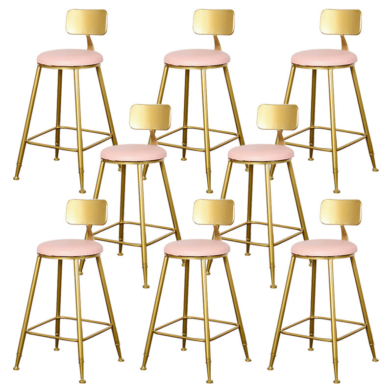 Sgabello da bar con bancone senza bracciolo glam sgabello da cucina in ferro con pedale e cuscino