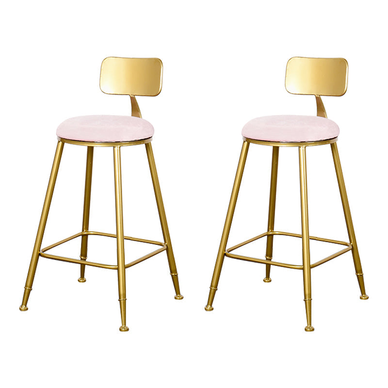 Sgabello da bar con bancone senza bracciolo glam sgabello da cucina in ferro con pedale e cuscino