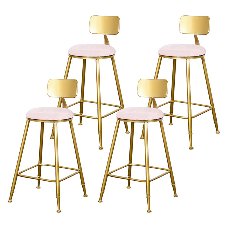 Sgabello da bar con bancone senza bracciolo glam sgabello da cucina in ferro con pedale e cuscino